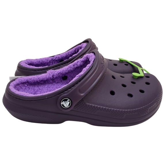 CROCS Women´s Classic Lined Clog Dark Iris Size NWT Mules Clogs